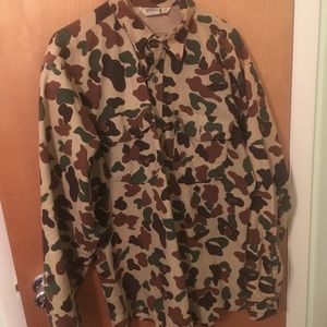 Vintage Camo Button Up